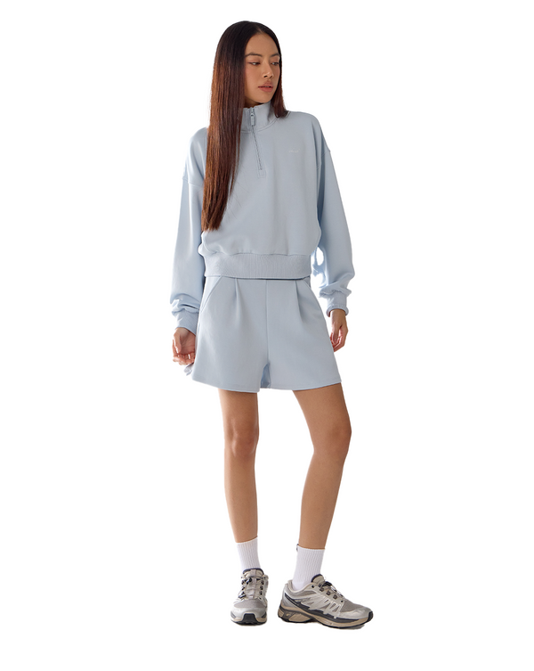Quarter Zip Sweater Crop